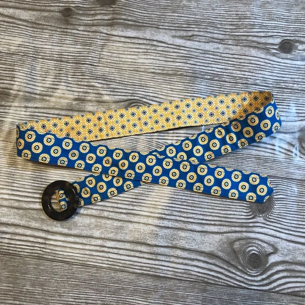 Vera Bradley Riviera Blue Belt Reversible One Size